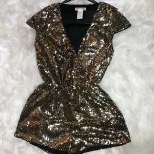 Sequined romper